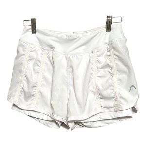 Head White Running Athletic Shorts S